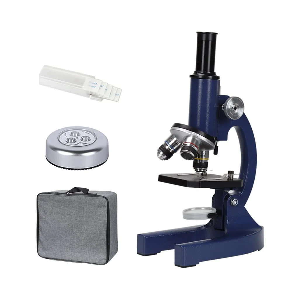 Zoom 640X 1280X 1600X 2000X H_D Microscopio biológico apto for niños Estudiantes Laboratorio de Ciencias Educativas Accesorios para microscopios de laboratorio(40X-400X)