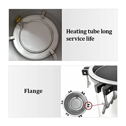 Máquina esterilizadora autoclave, equipo portátil de laboratorio de vapor a presión con construcción de acero inoxidable, prevención vertical de quemaduras secas y tres válvulas