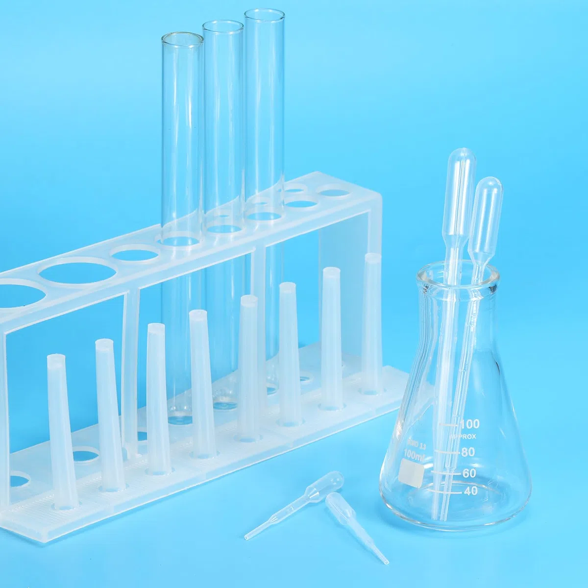 PATIKIL Transferencia Desechables Pipetas, 200uds 0,2ml 0,5ml LDPE Polietileno Plástico Pipeta para Transferencia Líquido para Laboratorio, Química, Claro