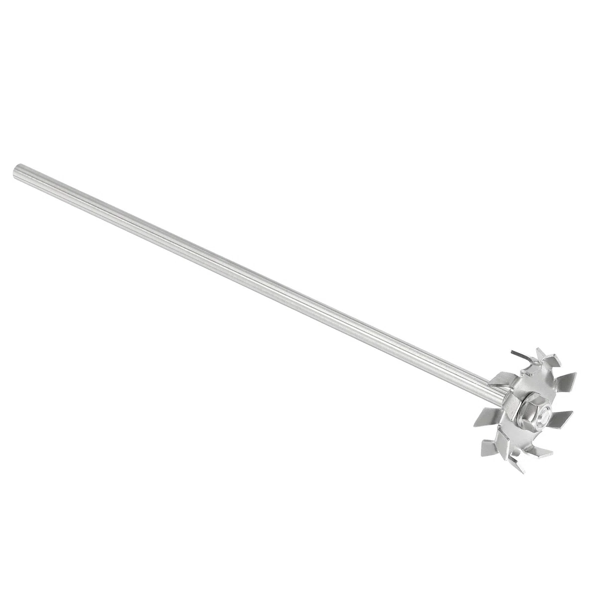 sourcing map 304 Inoxidable Acero Agitador Varilla 11.81" Longitud Dispersión Máquina Agitar Palos con 1.97" ID Dispersión Disco para Laboratorio, Industrial