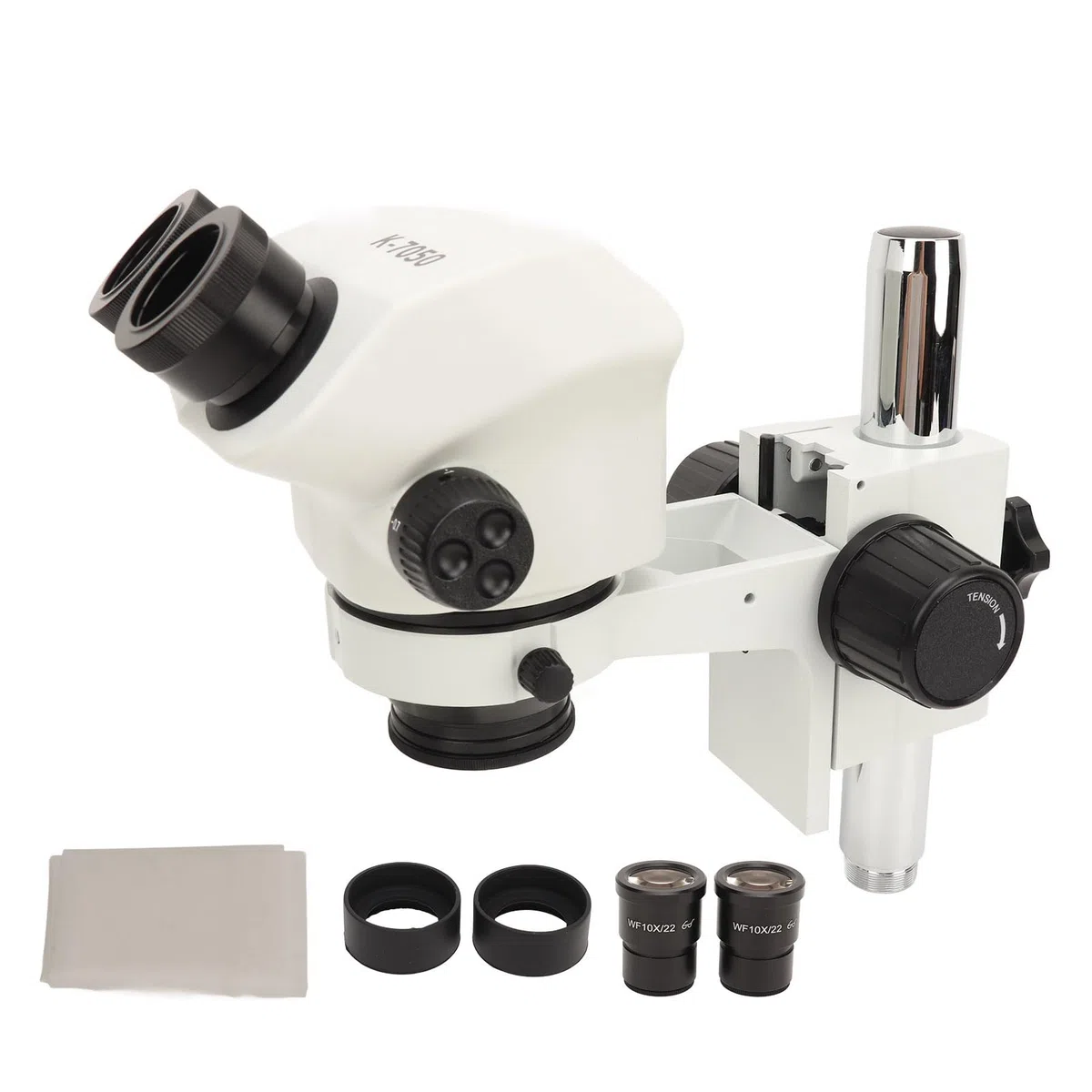 Marhynchus Microscopio Estéreo Trinocular, Microscopio Trinocular con Zoom de Silicona ABS de 7X a 45X con Ocular de 10X y Objetivo de 0,7X a 4,5X para Reparación Electrónica, Inspección de Soldadura