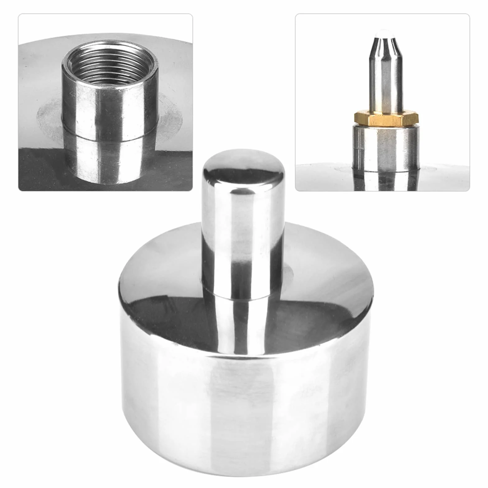 Fafeicy Lámpara de Alcohol 400ml, Quemador de Acero Inoxidable 304 con Base de Cobre, Diseño Elegante para Decoración y Uso Doméstico, Mecha Ajustable y Segura