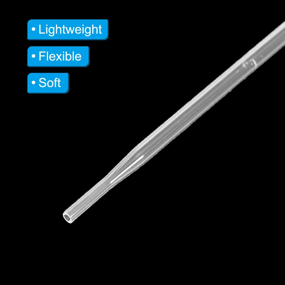 PATIKIL Transferencia Desechables Pipetas, 200uds 0,2ml 0,5ml LDPE Polietileno Plástico Pipeta para Transferencia Líquido para Laboratorio, Química, Claro
