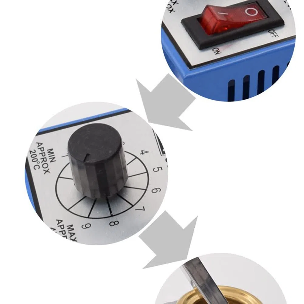 ZYWUOY 1 horno de fundición eléctrico de fundición de estaño Ø50 mm 150 W