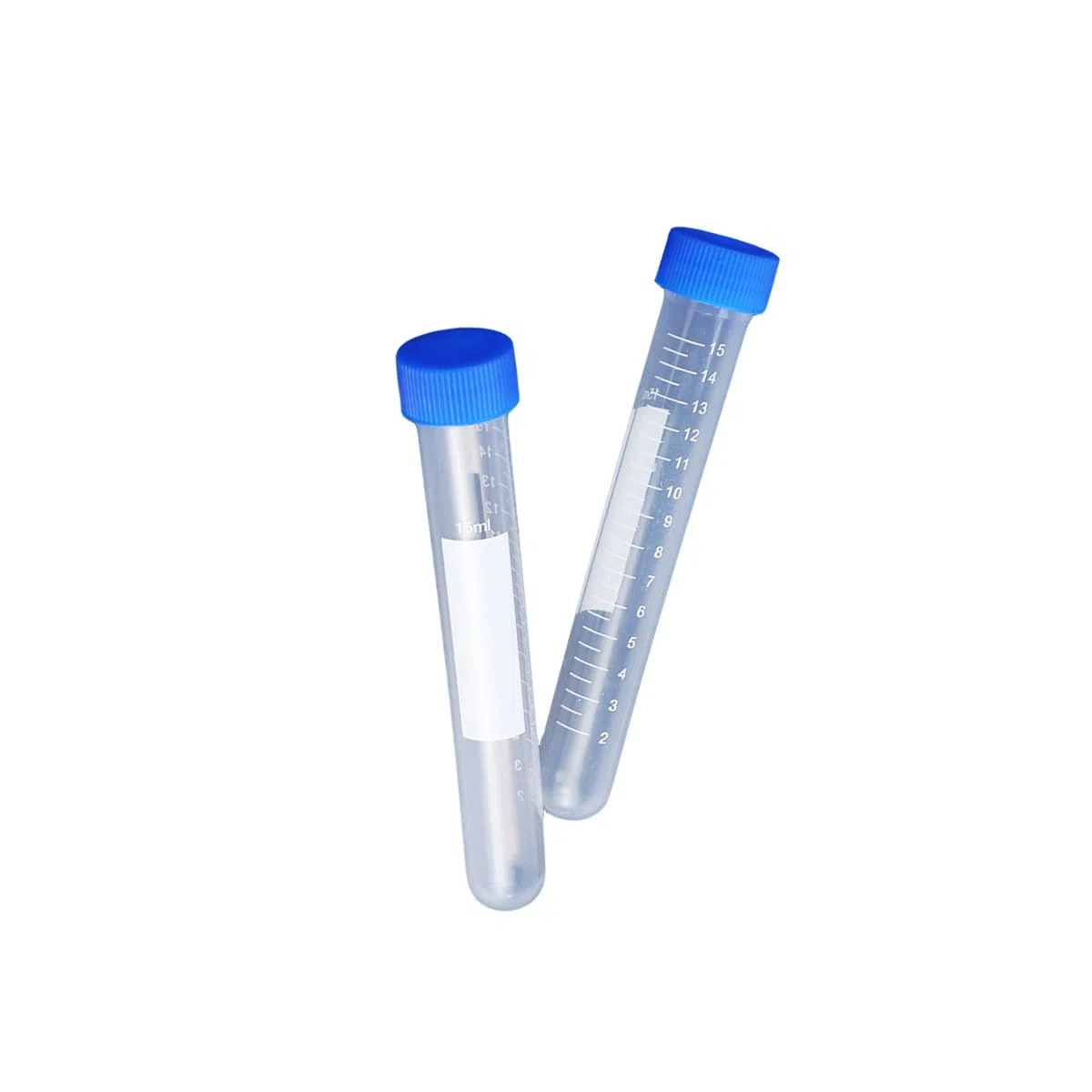 Mipcase Tubo De Centrífuga De Fondo Redondo 15 Ml Con Tapa De Rosca Transparente Paquete De 50 Piezas Para Suministros De Laboratorio Almacenamiento De Muestras Y Trabajo Científico