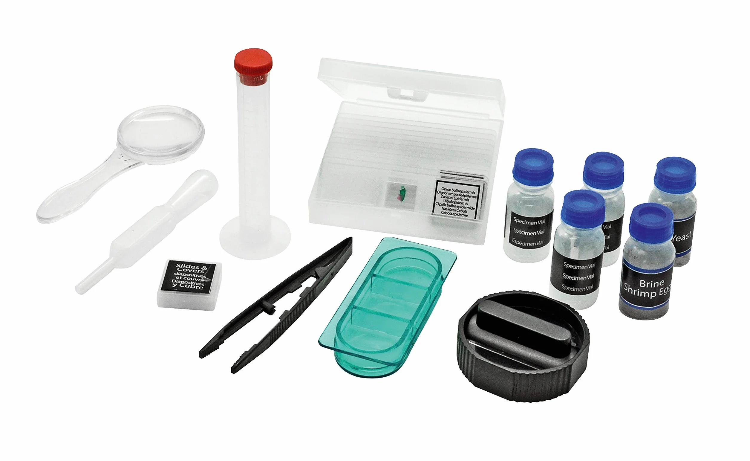 Bresser Optics Microscopio National Geographic 40-640X Con Soporte Para Smartphone, Negro