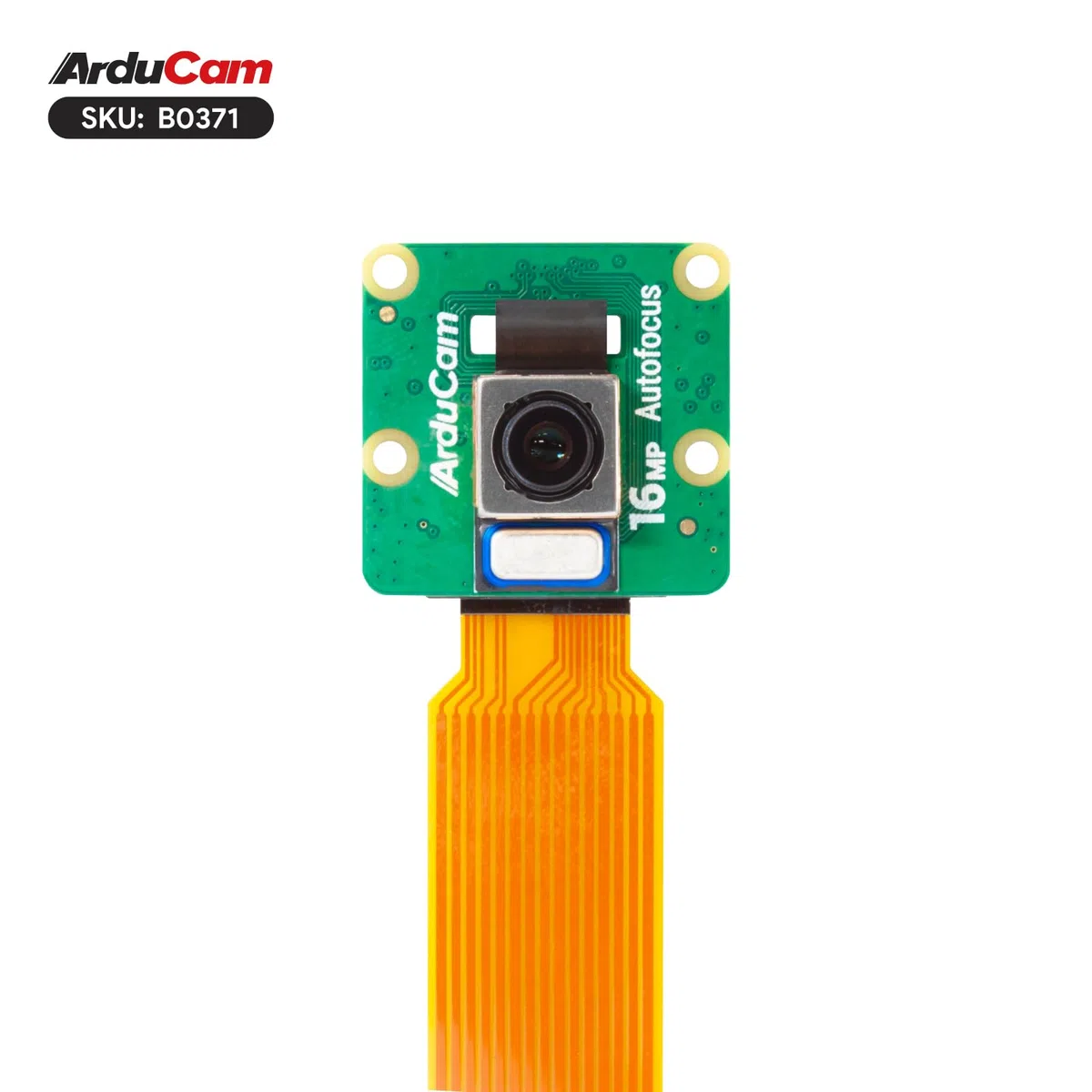 Arducam Módulo de cámara Raspberry Pi con Funda ABS, IMX519 16 megapíxeles, cámara de Enfoque automático de Alta resolución para Todos los Modelos Raspberry Pi