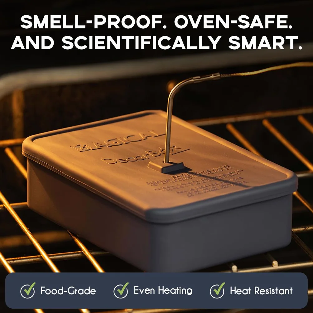 Magical Butter Kit de descarboxilación de silicona para descarboxilación de máquina con termómetro digital