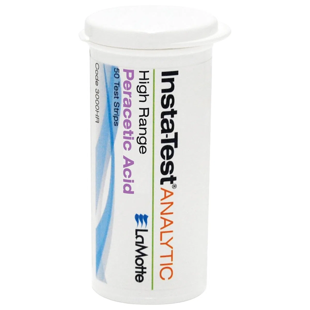 LaMotte Insta-Test 3000 Peracetic Acid único factor tira de prueba, 0 – 160ppm gama (Pack de 50)