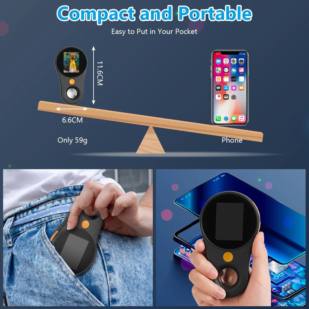 Microscopio para Niños,500 X Microscopio Portátil,Pantalla IPS de 2.0'' con 8 Luces LED Ajustables,Recargable con Grabación de Fotos y Videos,Regalo para Navidad,Año Nuevo,Cumpleaños